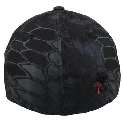 HOOEY CHRIS KYLE BLK FLEXFIT W/BLK/RED LOGO CK020