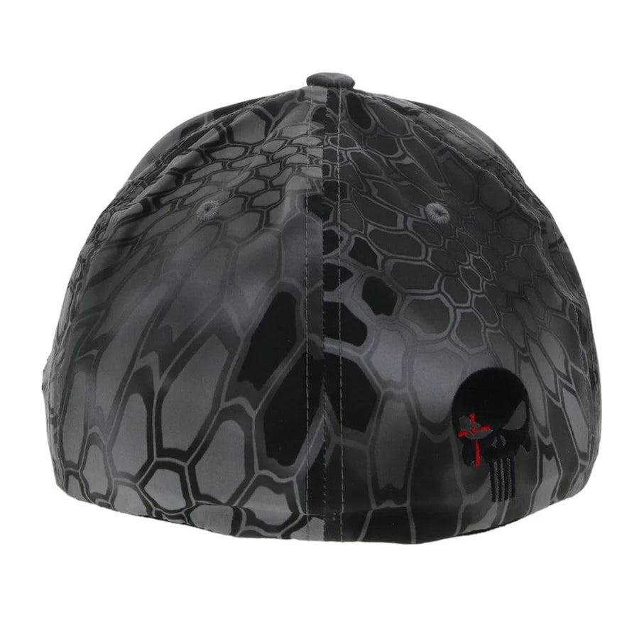 HOOEY CHRIS KYLE GREY CAMO FLEXFIT BLK/WHITE LOGO