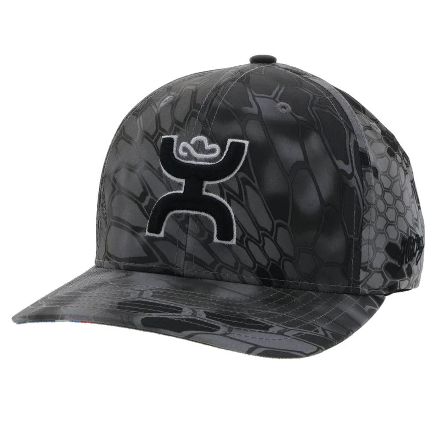 HOOEY CHRIS KYLE GREY CAMO FLEXFIT BLK/WHITE LOGO
