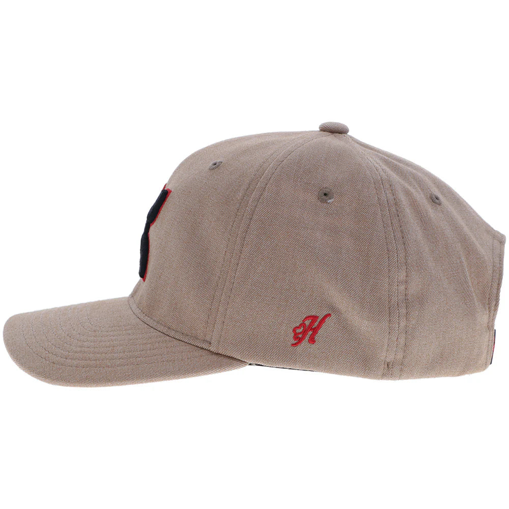 HOOEY "Chris Kyle" Hat Tan w/Black & Red Hooey Logo