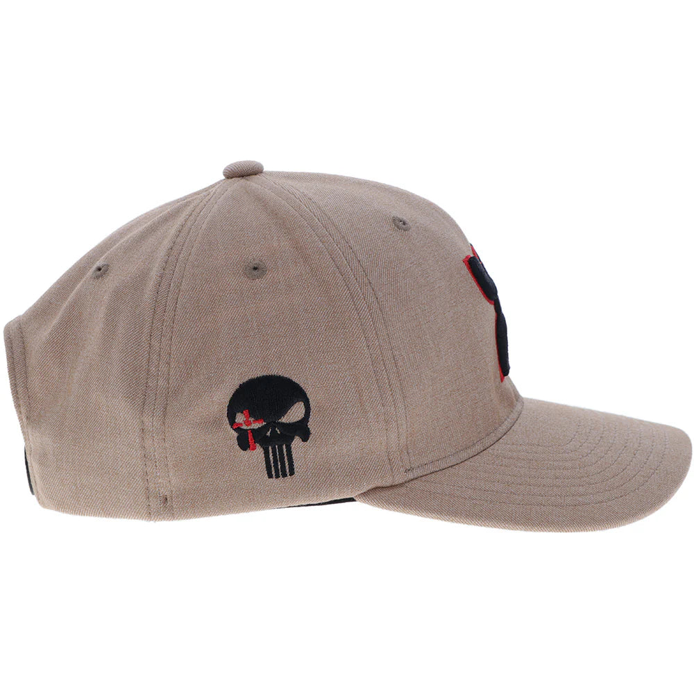 HOOEY "Chris Kyle" Hat Tan w/Black & Red Hooey Logo