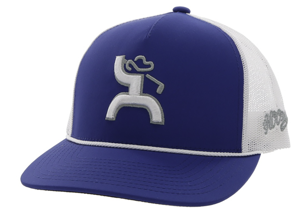 HOOEY COWBOY GOLF NAVY WHITE TRUCKER OSFA