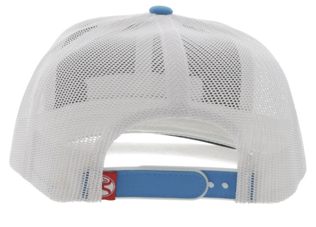 HOOEY LOCK UP BLUE / WHITE TRUCKER RED WHITE OSFA 2213T-BLWH