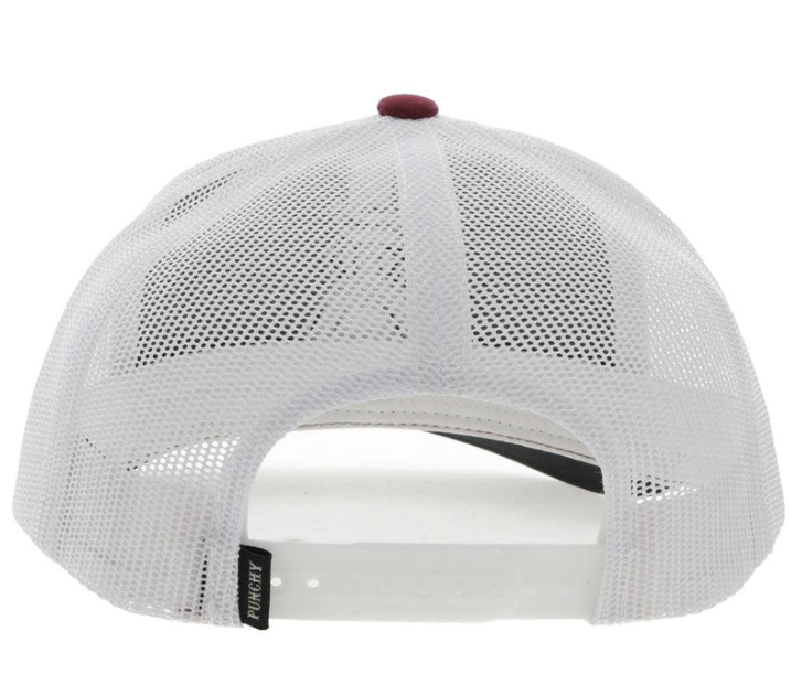 HOOEY PUNCHY MAROON / WHITE TRUCKER OSFA