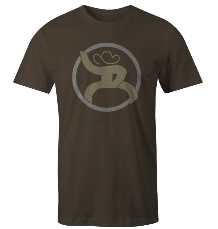 HOOEY CREW NECK ROUGHY 2.0 BROWN TSHIRT