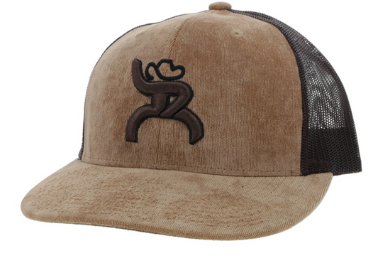 HOOEY HAWK ROUGHY TAN / BROWN TRUCKER OSFA  4014T-TNBR