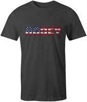 HOOEY CREW NECK PATRIOT CHARCOAL SHORT SLEEVE T-SHIRT
