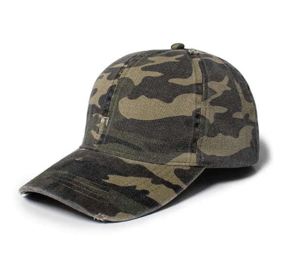 VELCRO SOLID CAMO PONYTAIL HAT