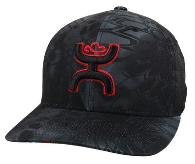 HOOEY CHRIS KYLE BLK FLEXFIT W/BLK/RED LOGO CK020