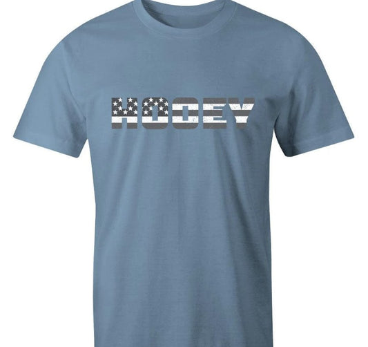 HOOEY CREW NECK  PATRIOT DENIM COLOR TSHIRT