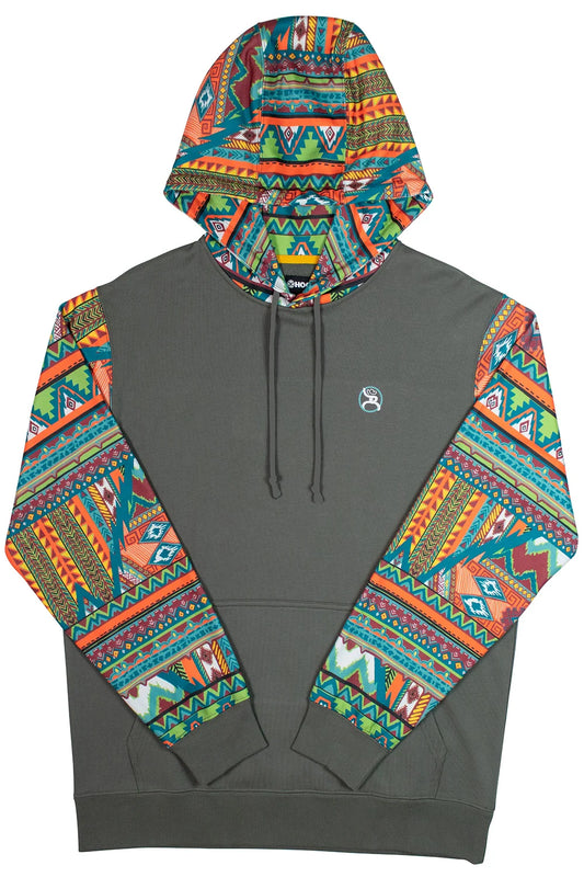 HOOEY HOODY "Roughy Summit" Charcoal/Orange Hoody