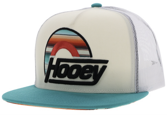 HOOEY SUDS CREAM / WHITE TRUCKER SERAPE LOGO OSFA