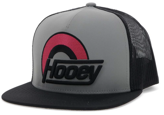 HOOEY SUDS GREY / BLACK TRUCKER WITH BLACK / PINK LOGO OSFA