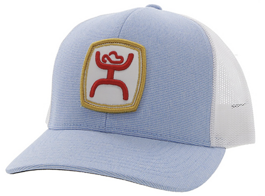 HOOEY ZENITH BLUE / WHITETRUCKER WHITE YELLOW RED LOGO OSFA  2224T-BLWH